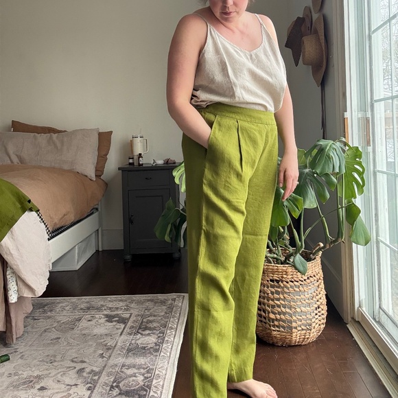 LinenTales Gladious Pants in Cardamom - Picture 2 of 3